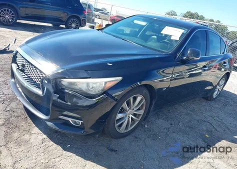 2014 Infiniti Q50 Premium z USA, uszkodzony, nr VIN JN1BV7AP9EM674388